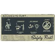 Portal 2 Safety First Tin Wall Sign